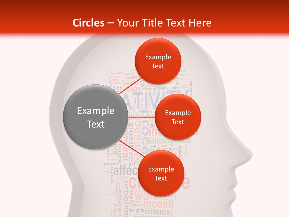 Wordcloud Illustration Cognitive PowerPoint Template