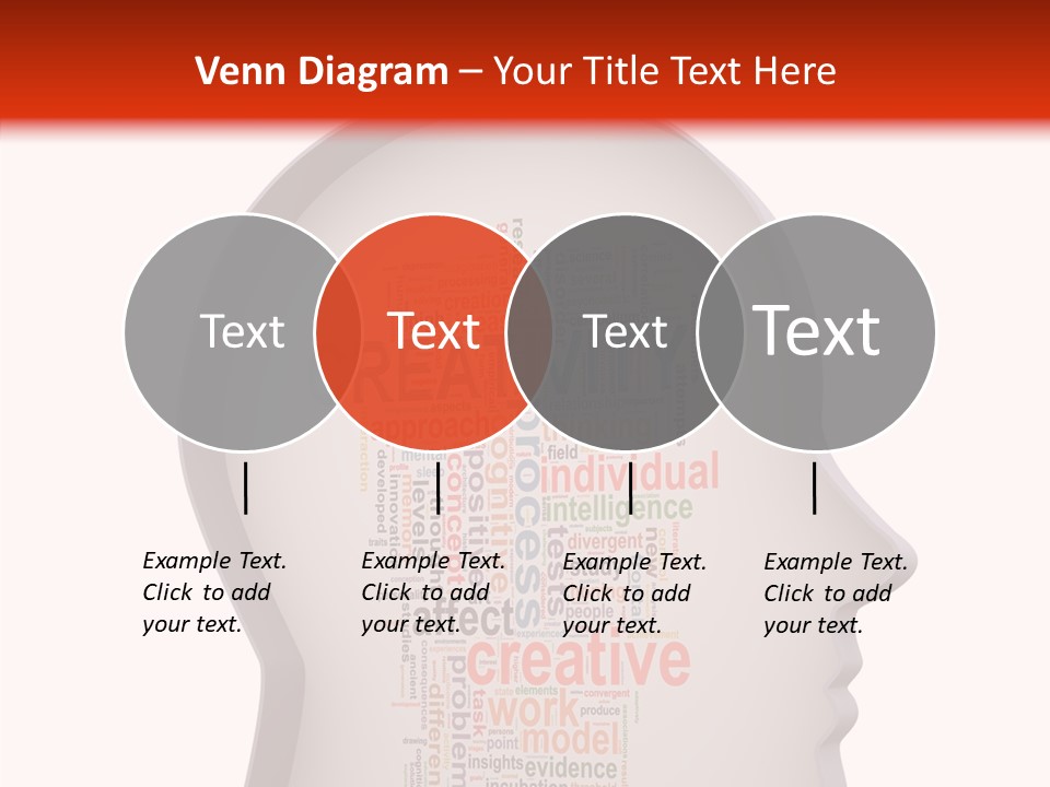 Wordcloud Illustration Cognitive PowerPoint Template