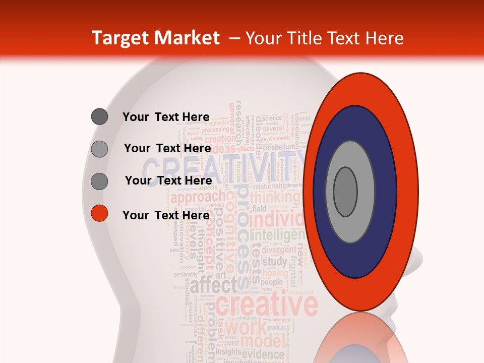 Wordcloud Illustration Cognitive PowerPoint Template