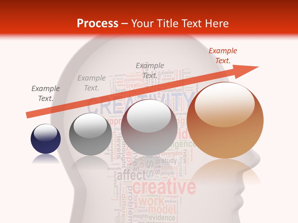 Wordcloud Illustration Cognitive PowerPoint Template