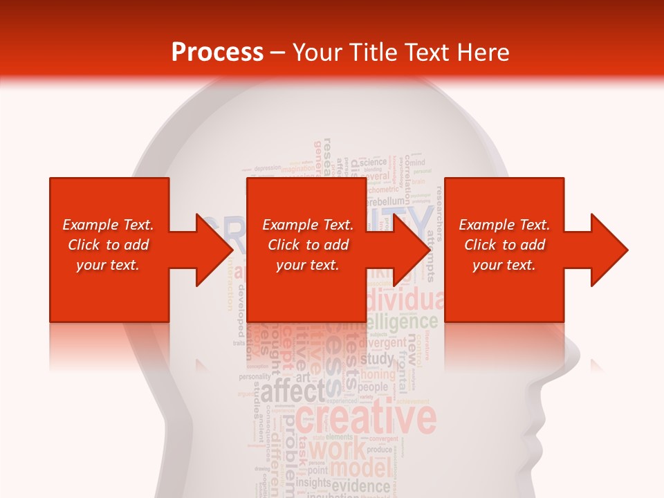 Wordcloud Illustration Cognitive PowerPoint Template