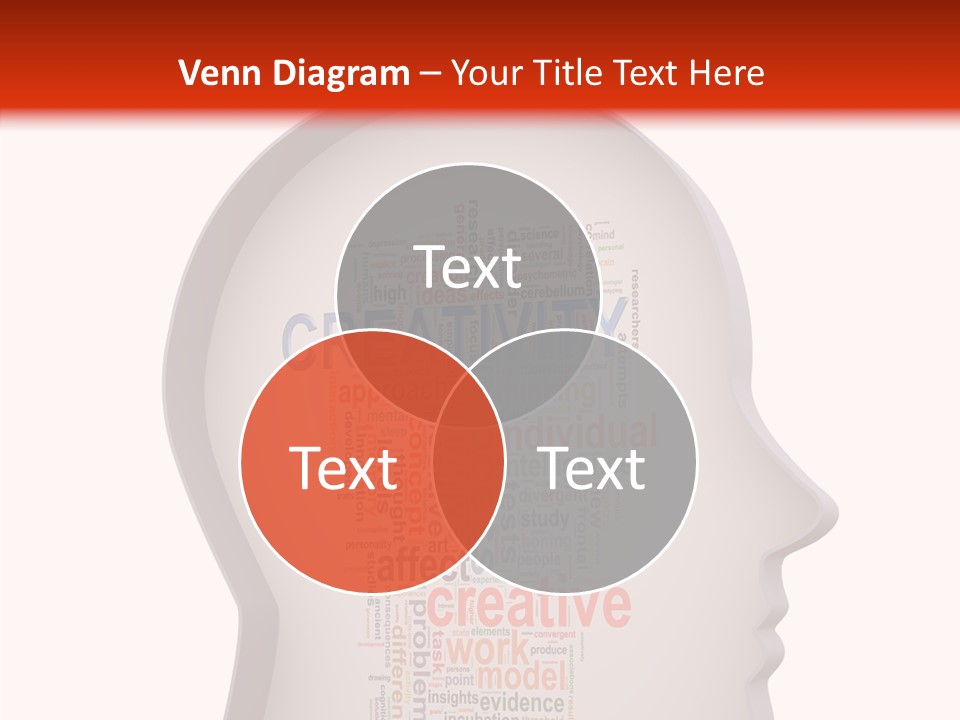 Wordcloud Illustration Cognitive PowerPoint Template