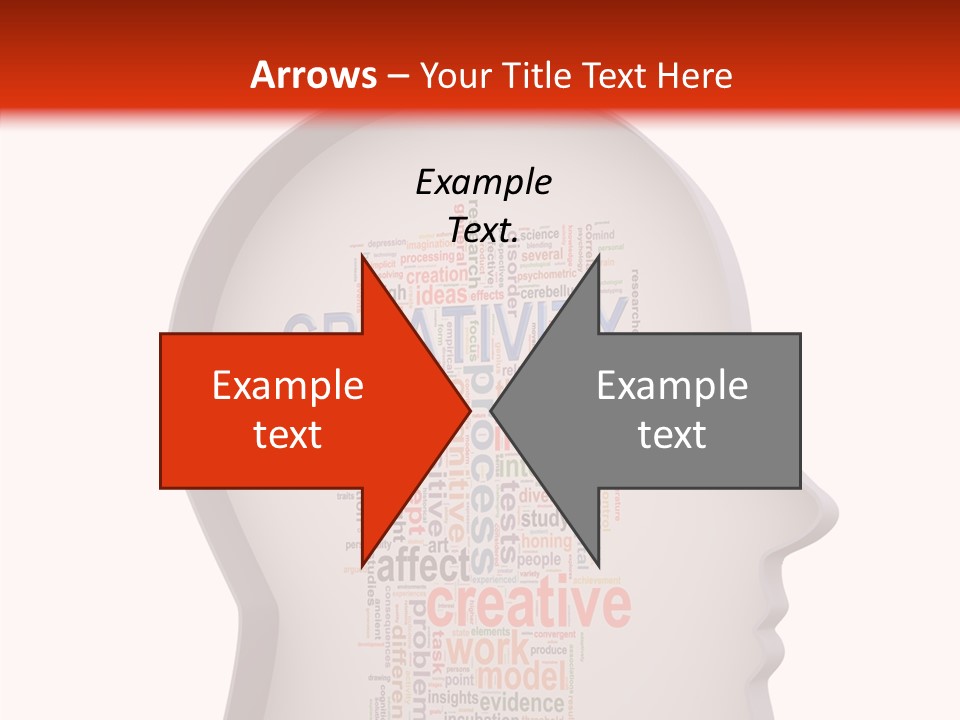 Wordcloud Illustration Cognitive PowerPoint Template