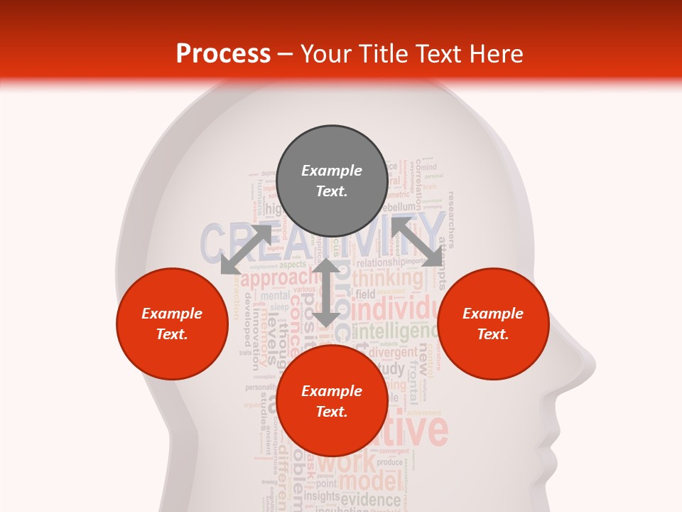 Wordcloud Illustration Cognitive PowerPoint Template