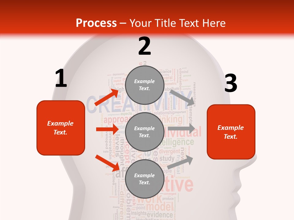 Wordcloud Illustration Cognitive PowerPoint Template