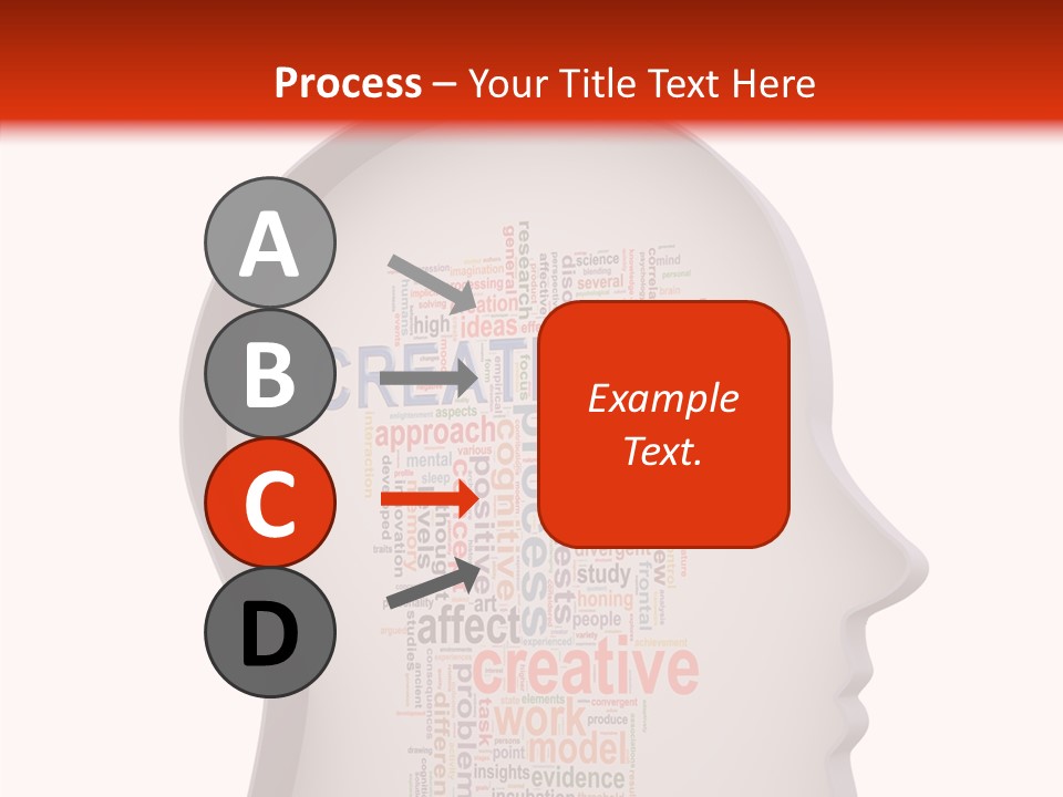Wordcloud Illustration Cognitive PowerPoint Template