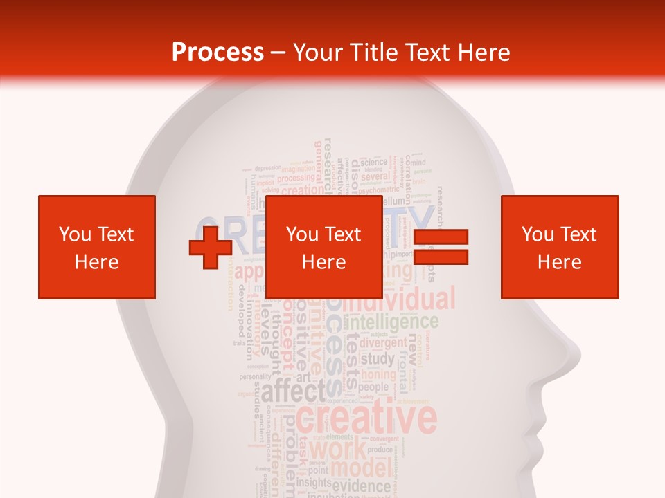 Wordcloud Illustration Cognitive PowerPoint Template