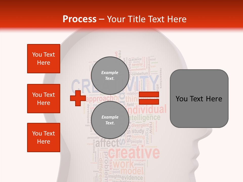 Wordcloud Illustration Cognitive PowerPoint Template