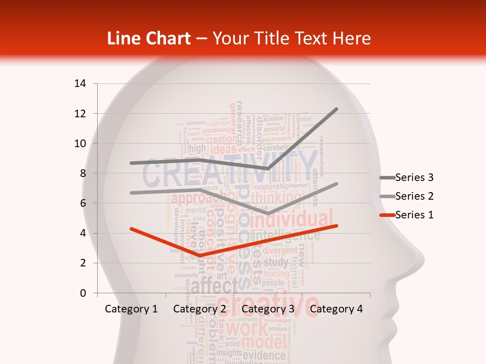 Wordcloud Illustration Cognitive PowerPoint Template