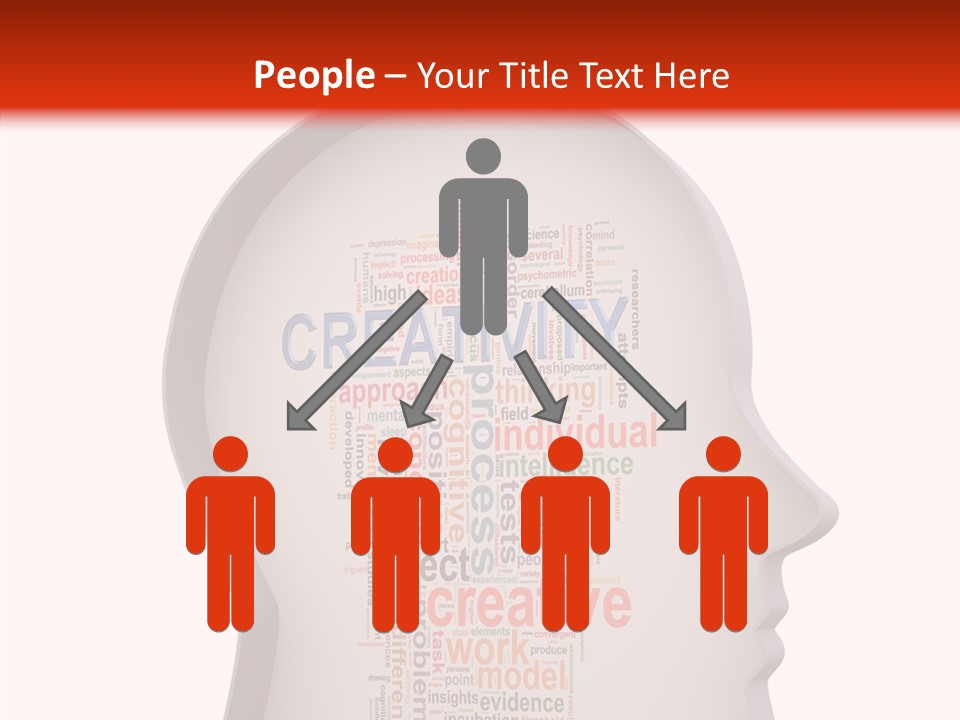 Wordcloud Illustration Cognitive PowerPoint Template