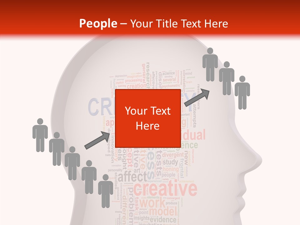 Wordcloud Illustration Cognitive PowerPoint Template