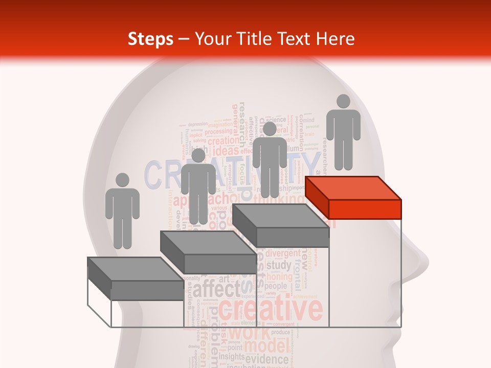 Wordcloud Illustration Cognitive PowerPoint Template