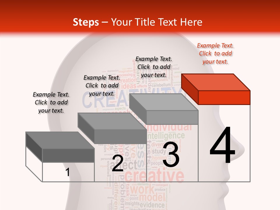 Wordcloud Illustration Cognitive PowerPoint Template