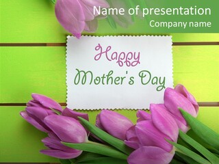 Celebration Leaves Bloom PowerPoint Template