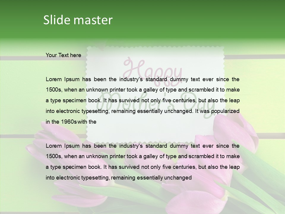 Celebration Leaves Bloom PowerPoint Template