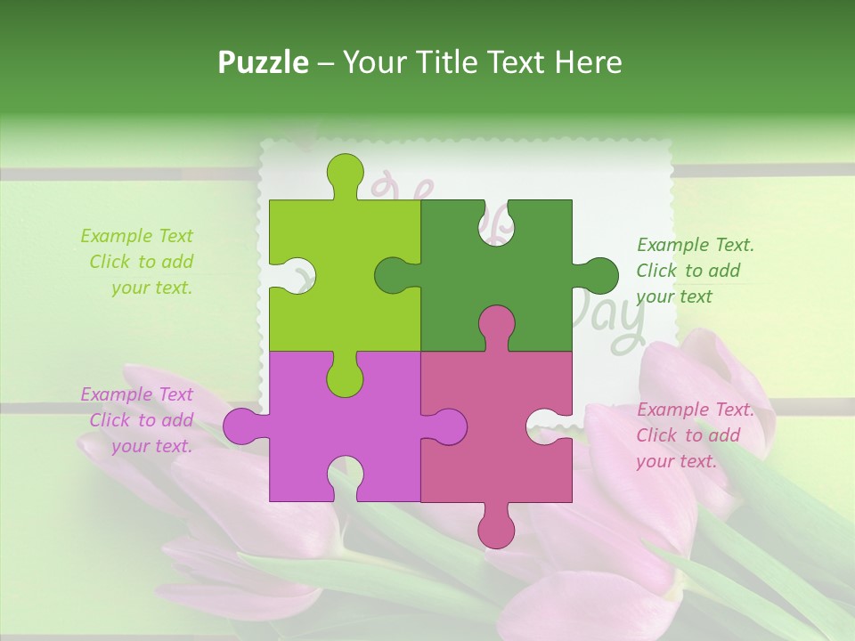 Celebration Leaves Bloom PowerPoint Template
