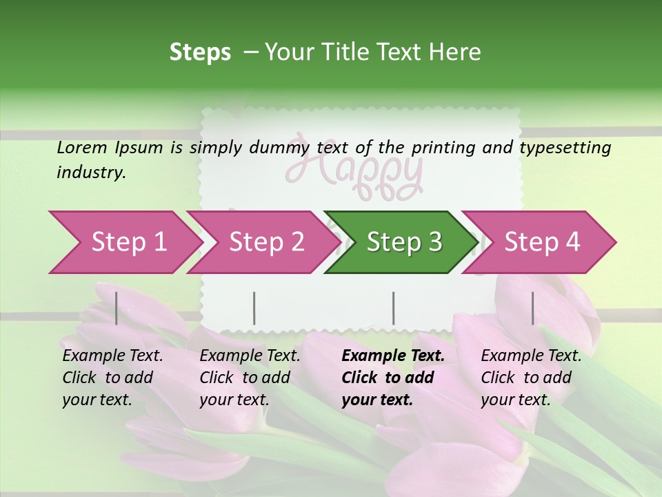 Celebration Leaves Bloom PowerPoint Template