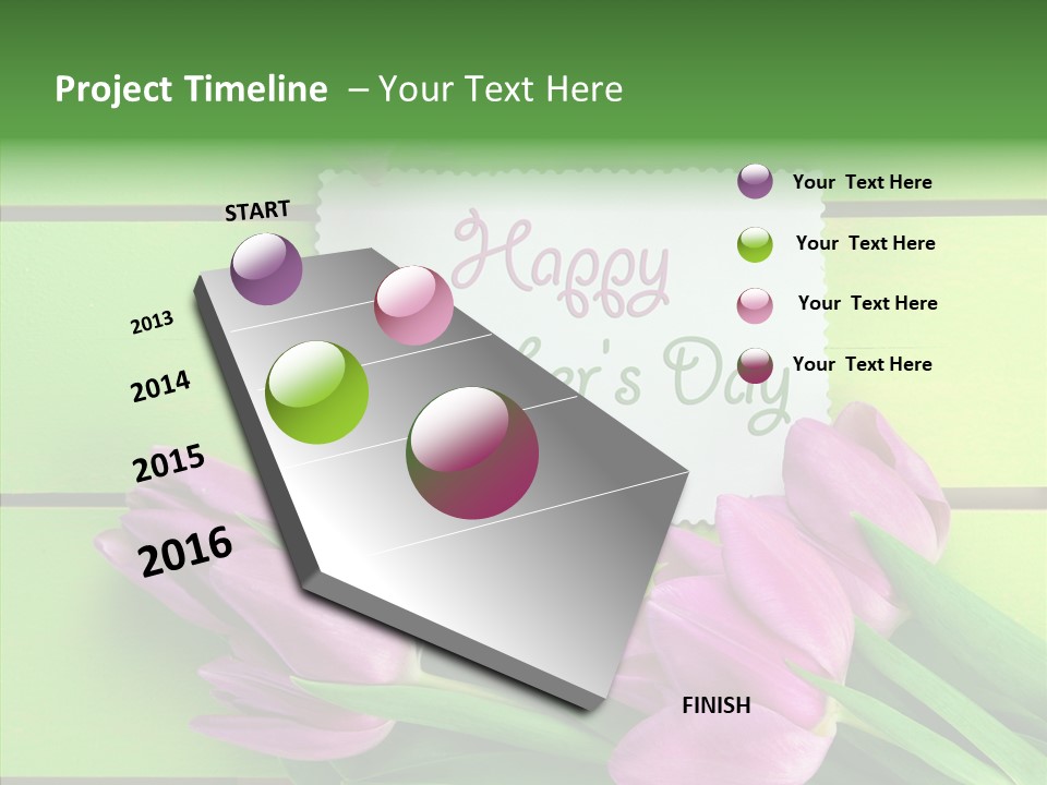 Celebration Leaves Bloom PowerPoint Template