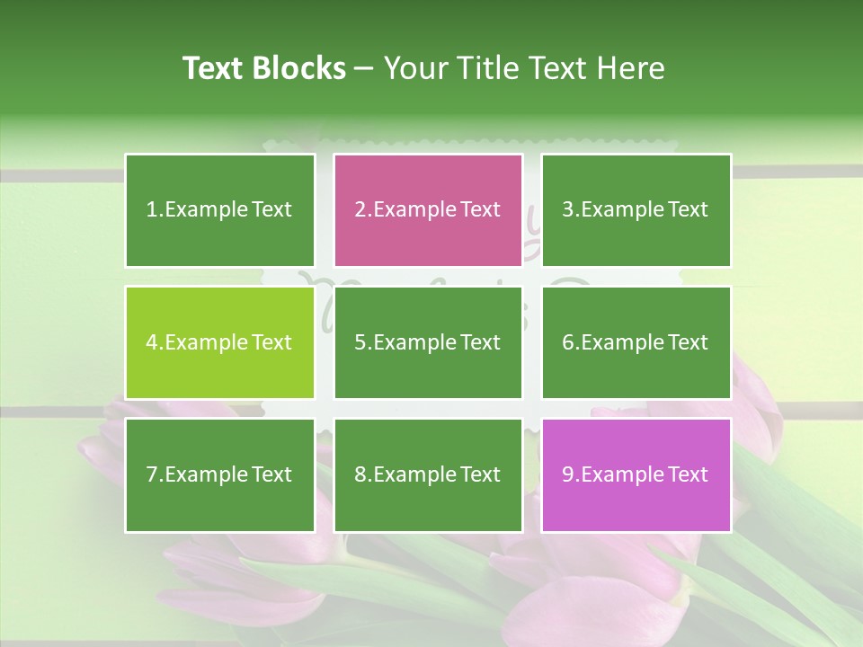 Celebration Leaves Bloom PowerPoint Template