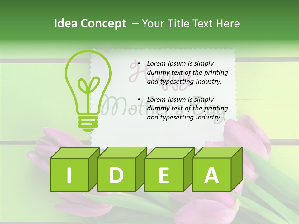 Celebration Leaves Bloom PowerPoint Template