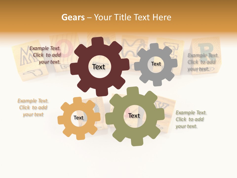 Congratulate Wooden Design PowerPoint Template