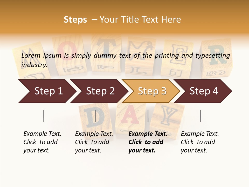 Congratulate Wooden Design PowerPoint Template