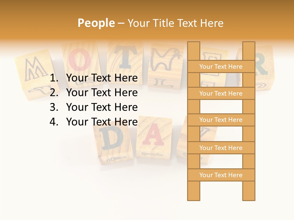 Congratulate Wooden Design PowerPoint Template