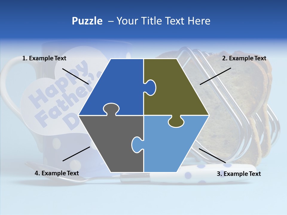 Heart Tag Breakfast PowerPoint Template