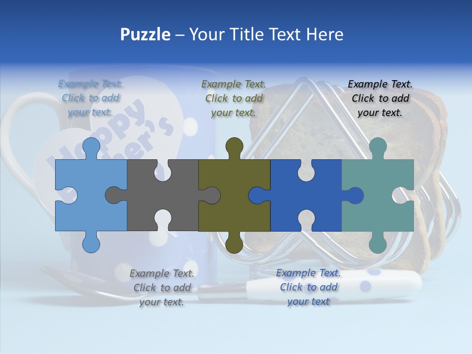 Heart Tag Breakfast PowerPoint Template