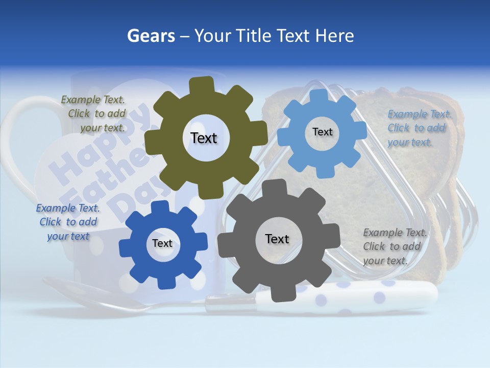 Heart Tag Breakfast PowerPoint Template
