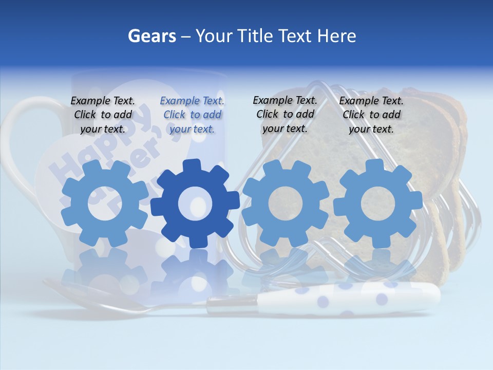 Heart Tag Breakfast PowerPoint Template