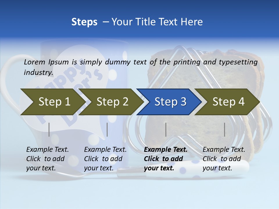 Heart Tag Breakfast PowerPoint Template