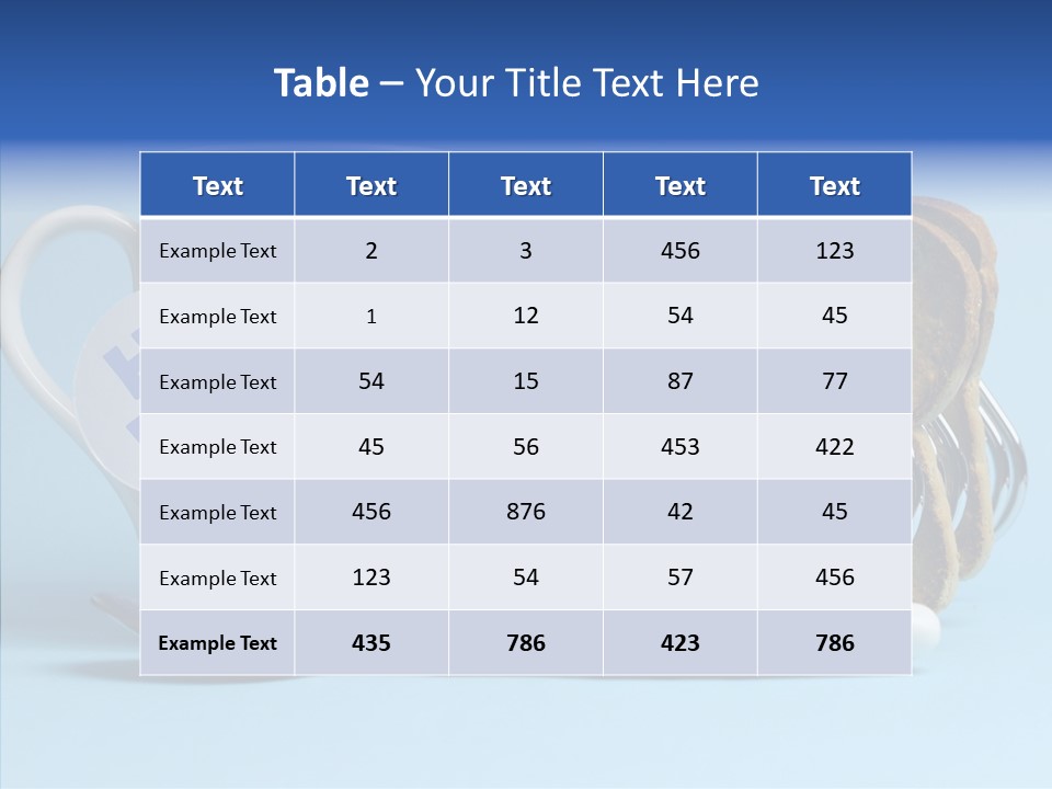 Heart Tag Breakfast PowerPoint Template