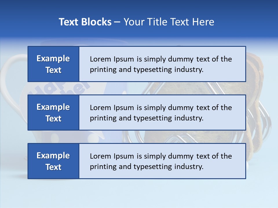 Heart Tag Breakfast PowerPoint Template