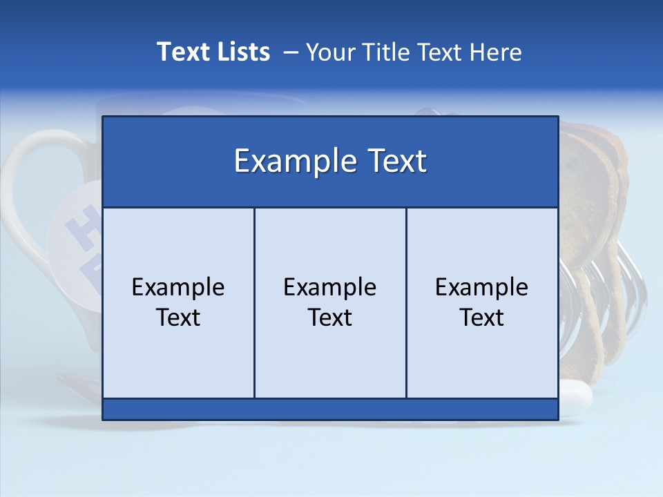 Heart Tag Breakfast PowerPoint Template
