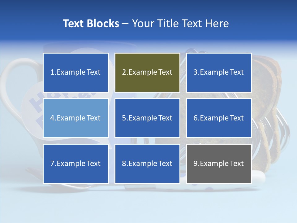 Heart Tag Breakfast PowerPoint Template