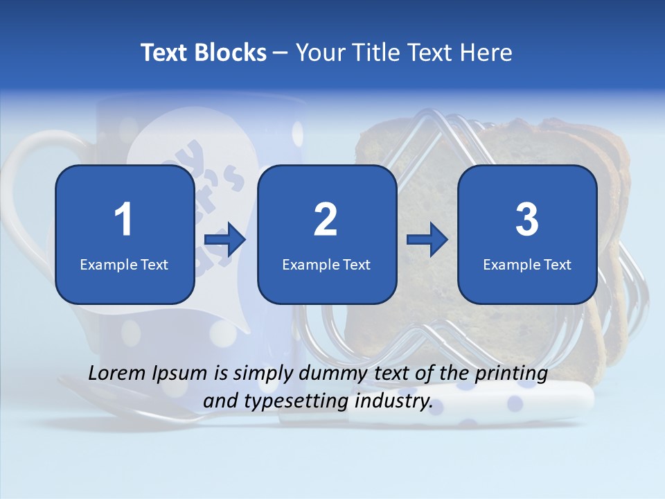 Heart Tag Breakfast PowerPoint Template