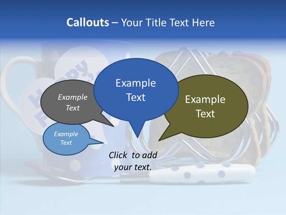 Heart Tag Breakfast PowerPoint Template