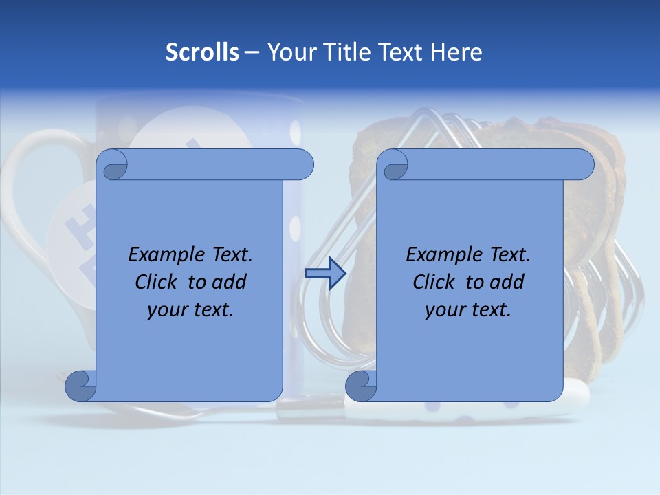 Heart Tag Breakfast PowerPoint Template