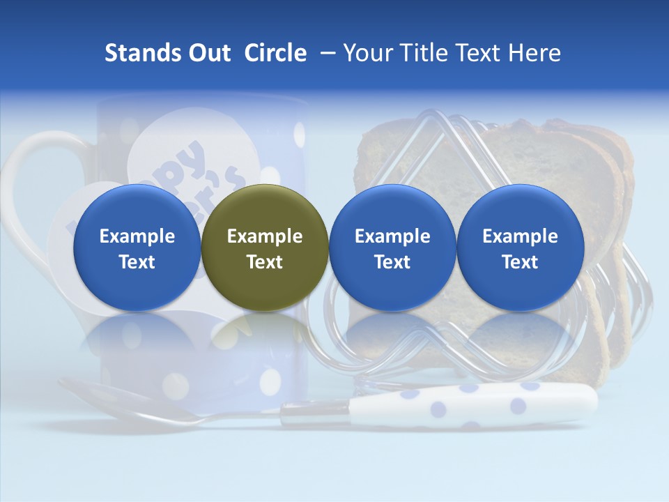 Heart Tag Breakfast PowerPoint Template