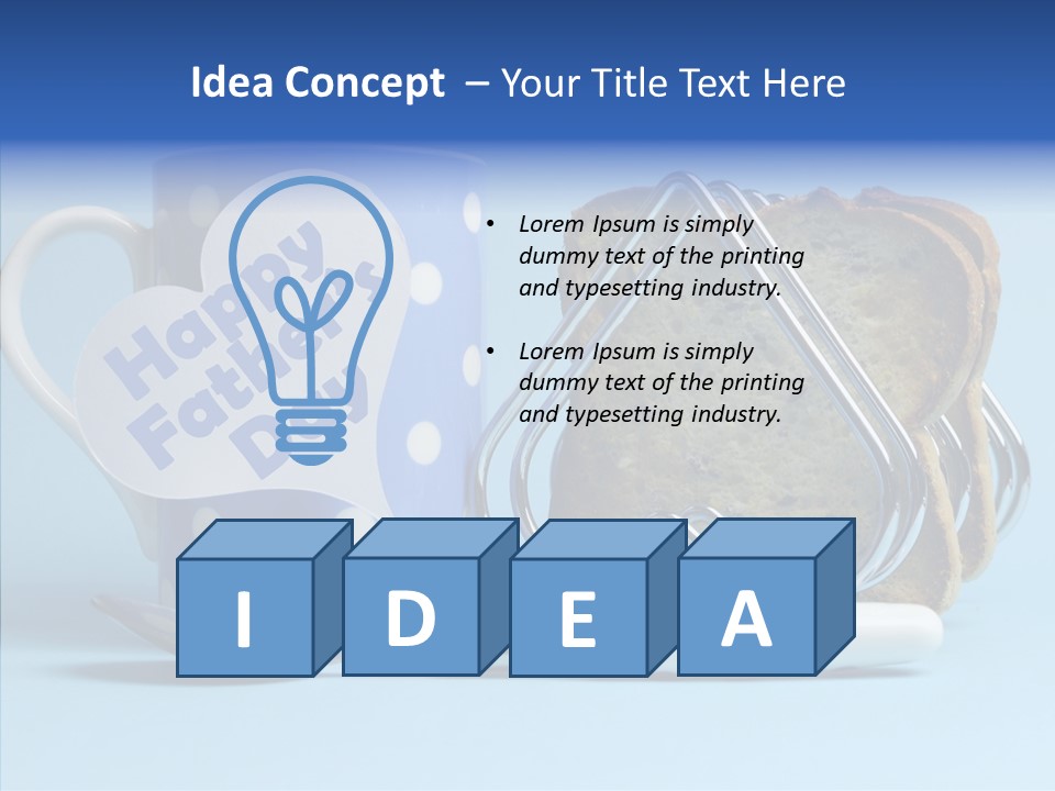 Heart Tag Breakfast PowerPoint Template