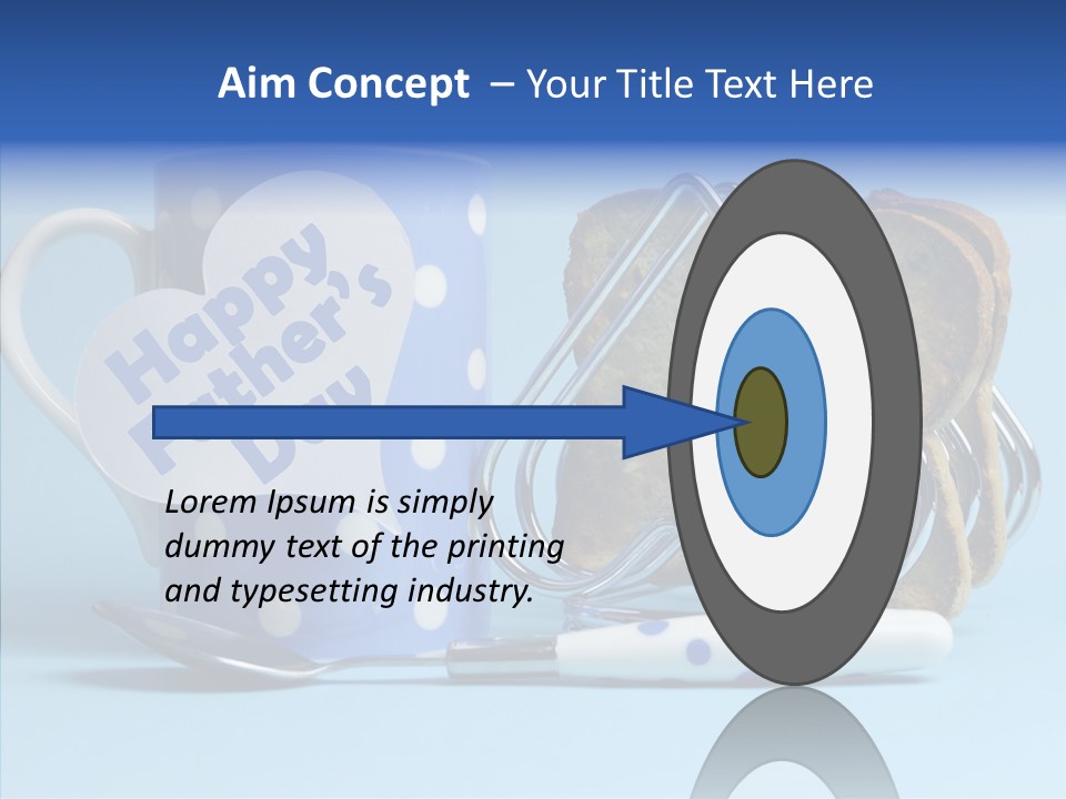 Heart Tag Breakfast PowerPoint Template