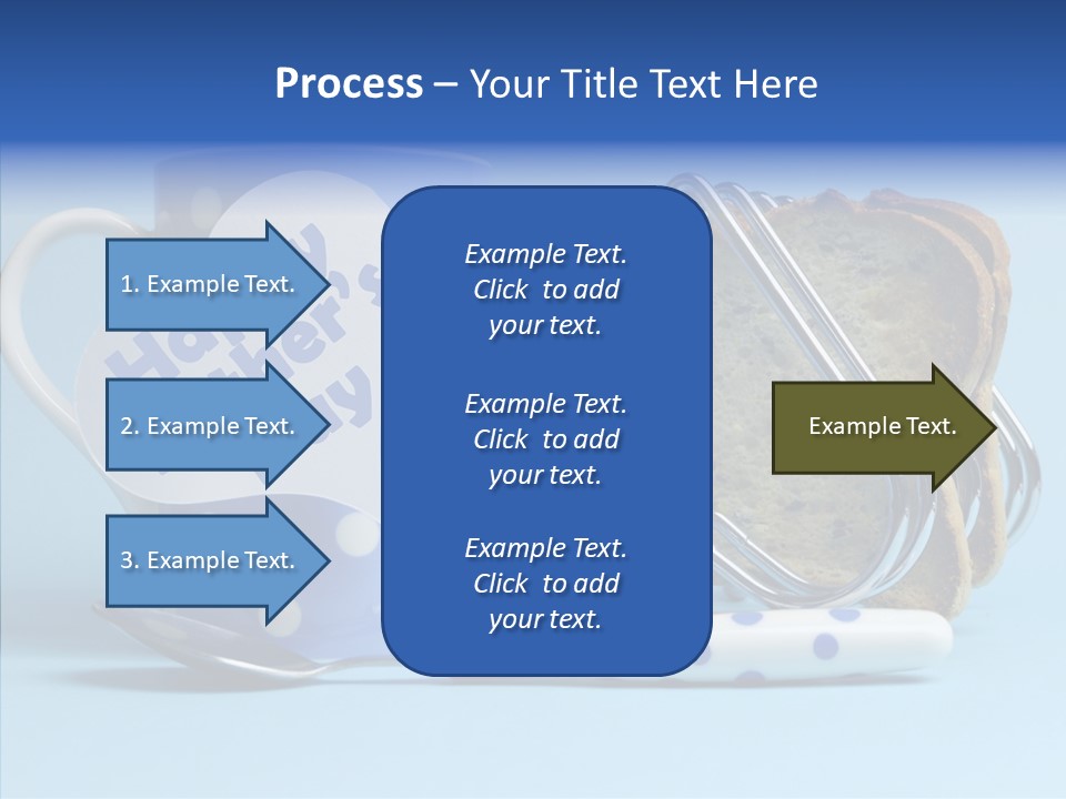 Heart Tag Breakfast PowerPoint Template