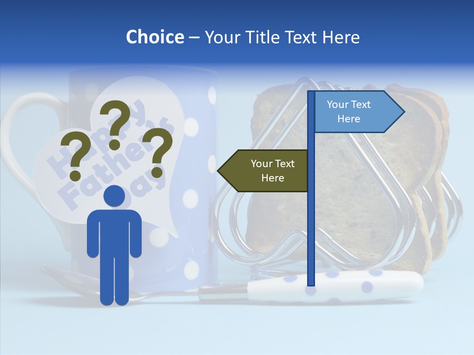 Heart Tag Breakfast PowerPoint Template