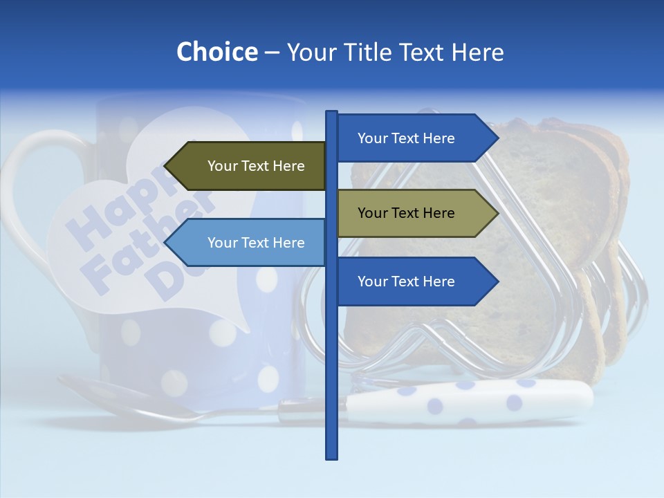 Heart Tag Breakfast PowerPoint Template