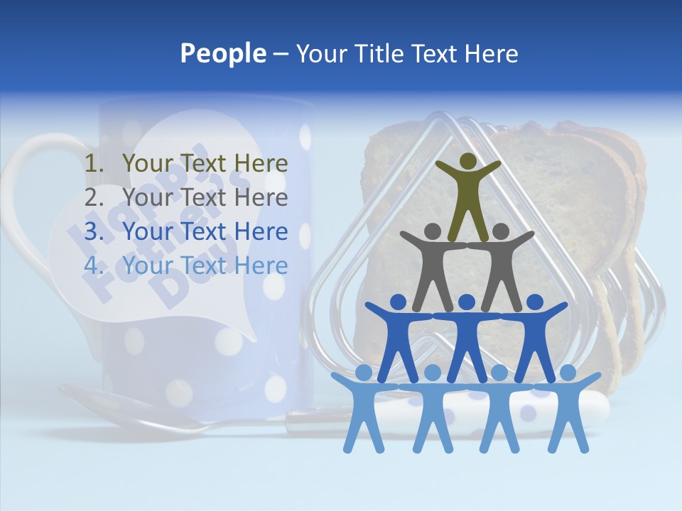 Heart Tag Breakfast PowerPoint Template