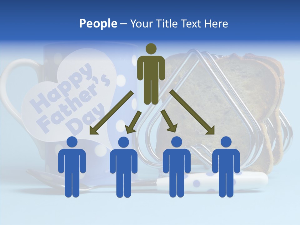 Heart Tag Breakfast PowerPoint Template