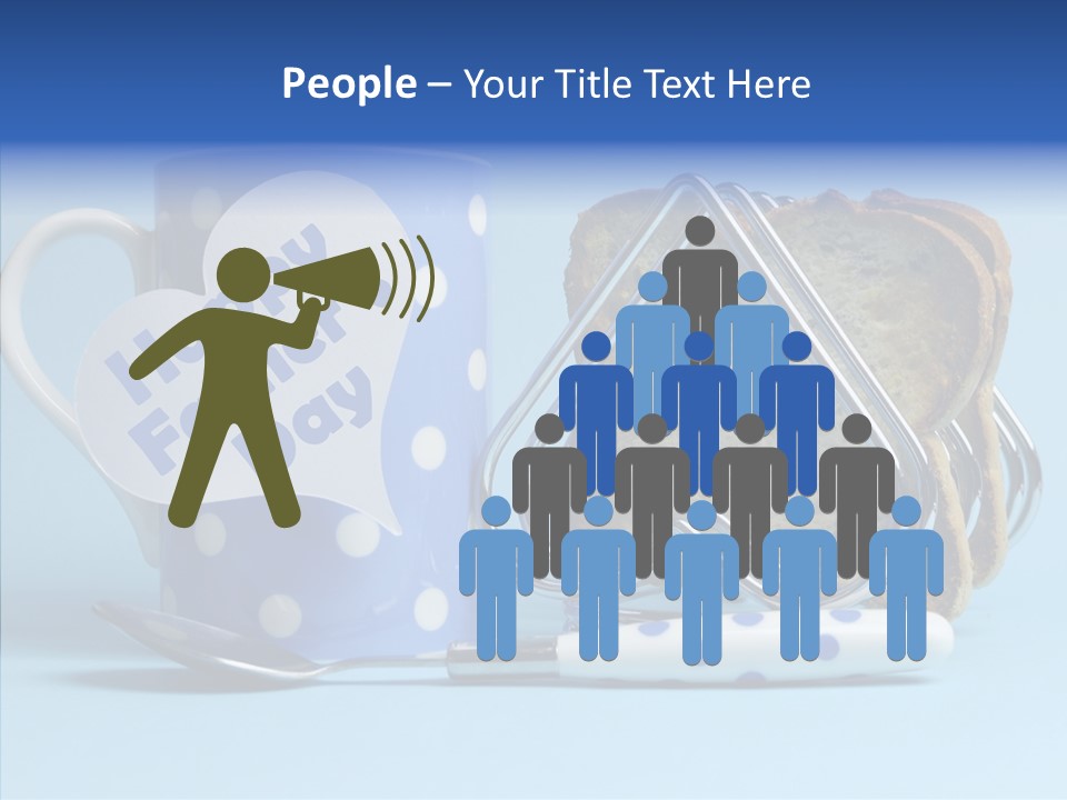 Heart Tag Breakfast PowerPoint Template