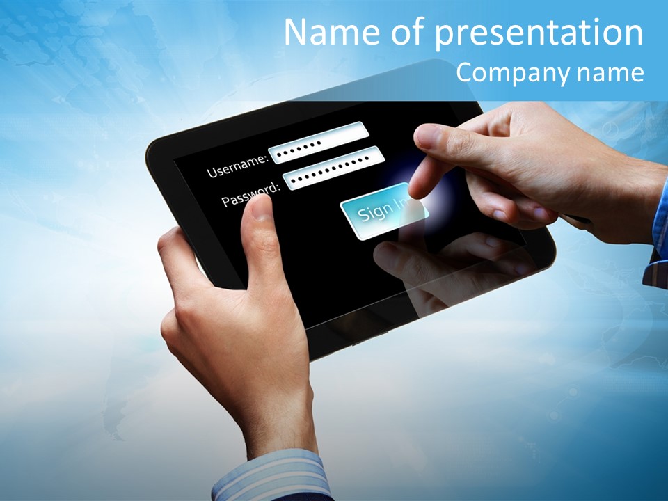 Confidential Security Bank PowerPoint Template