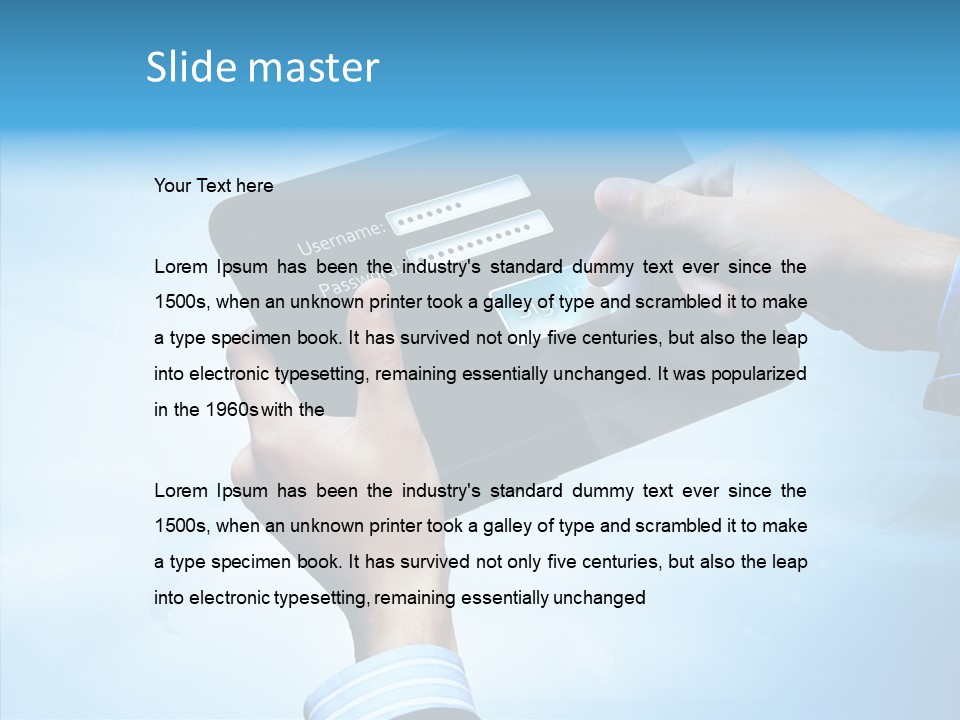 Confidential Security Bank PowerPoint Template